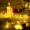 Wine Bottle Lights with Candle Flame, 10 Pack 20 LED Flameless Cork String Light Battery Operated Copper Wire Mini Fairy Starry Lights for Party Wedding Christmas Halloween